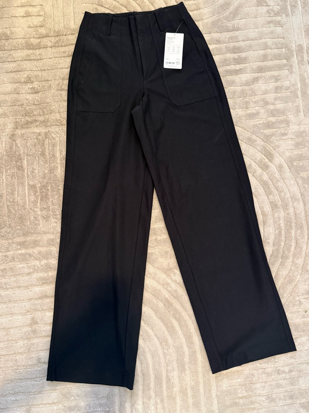 Athleta Men's Black Straight-Leg Chinos